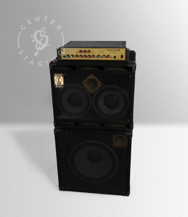 Eden Gold WT-800 with Black2x10, 1x15 Gold Bass Rig