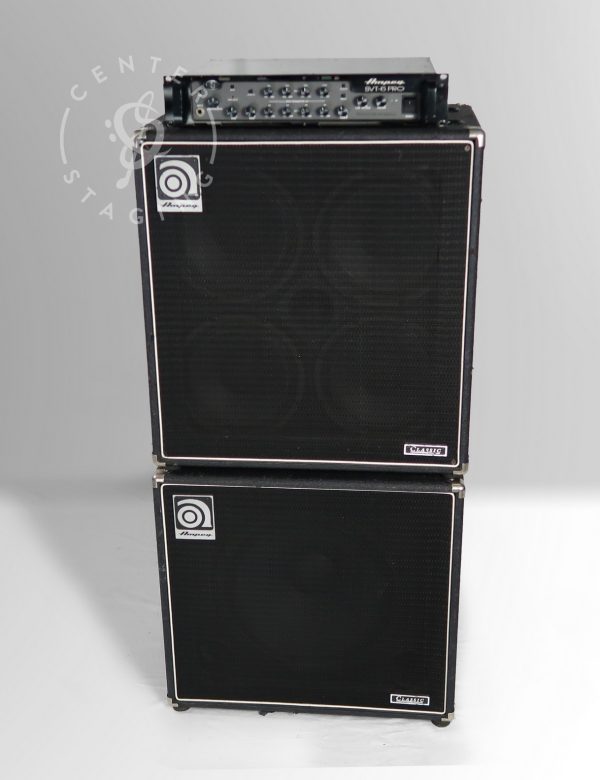 Ampeg SVT-6 Pro with 4x10, 1x15 Black Bass Rig