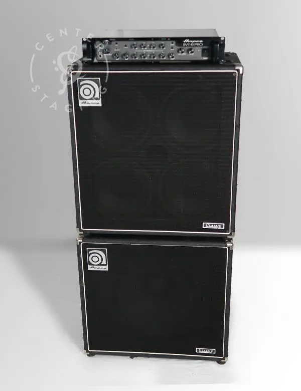 Ampeg SVT-6 Pro with 4x10, 1x15 Black Bass Rig