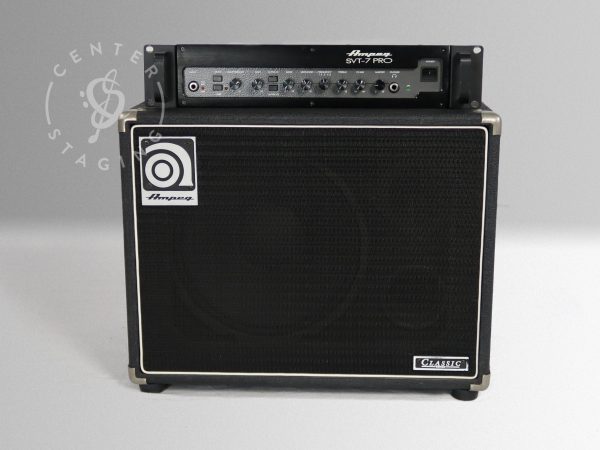 Ampeg SVT-7 Pro with SVT1x12HE Black Bass Rig
