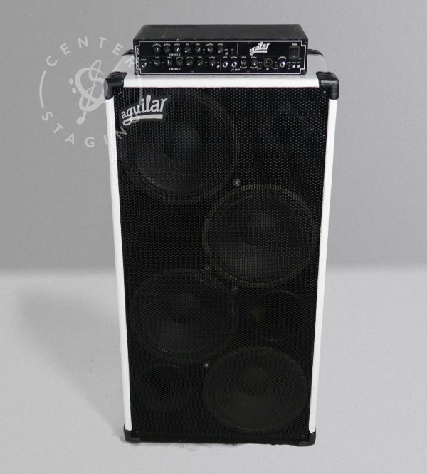 Aguilar AG500 with White GS412 Black Bass Rig