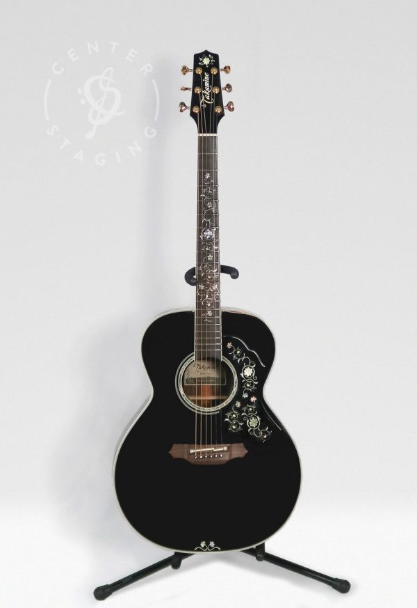 Takamine EF451DLX Black Acoustic Guitar
