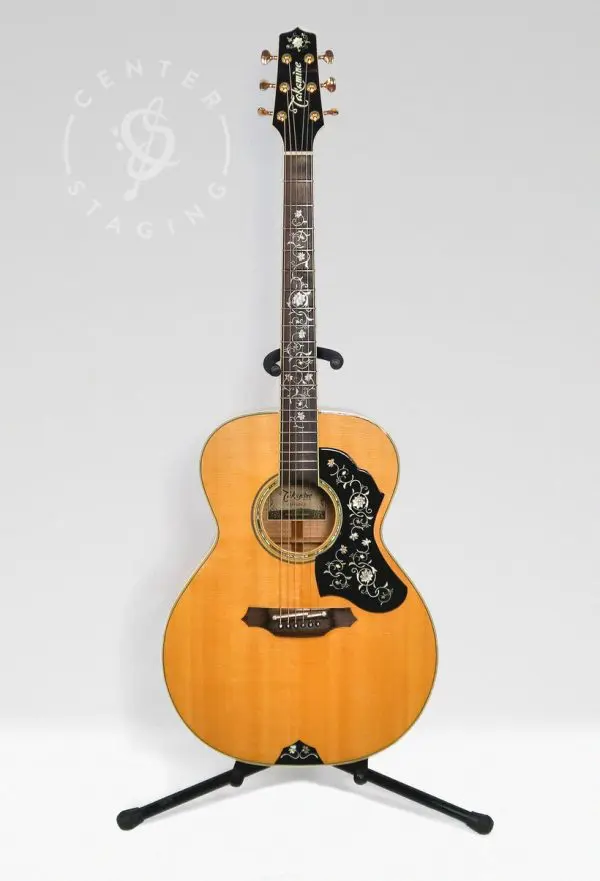 Takamine EF450DLX Natural Acoustic Guitar