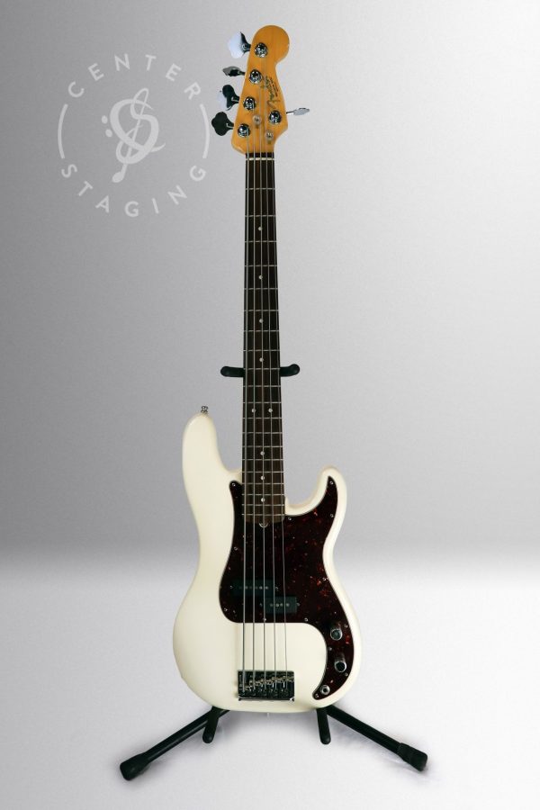 Fender 5-String Precision White Electric Bass