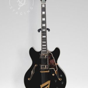 D'Angelico EX-DC Semi Hollow Black Electric Guitar