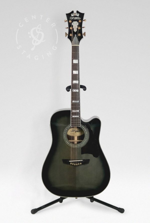 D'Angelico Bowery Greyburst Grey Acoustic Guitar
