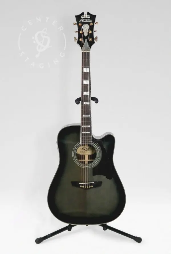 D'Angelico Bowery Greyburst Grey Acoustic Guitar