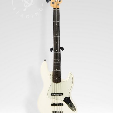 Fender 5-String AM PRO Jazz White Electric Bass