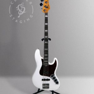 Fender Ultra Jazz Bass Guitar White Electric Bass