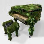 CenterStaging 6&prime; Grand Piano Shell &ndash; Green Moss