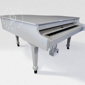 CenterStaging Grand 6' White Piano Shell