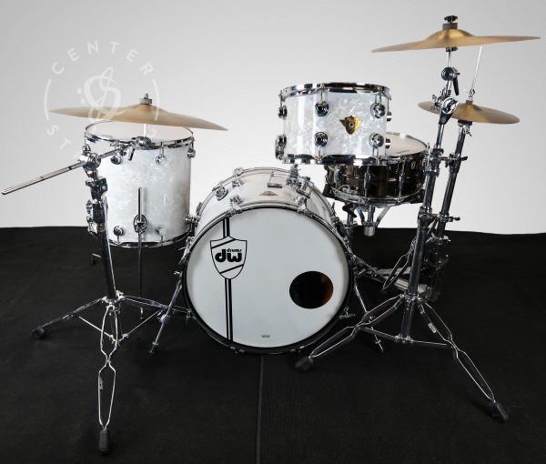 DW Crushed Oyster Pearl White Drum Kit