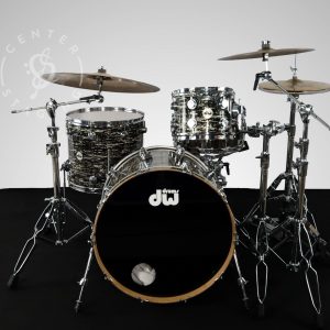 DW Oyster Glass Black Drum Kit
