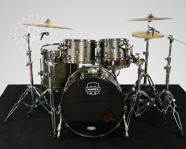 Mapex Saturn Mappa Burl Black Drum Kit