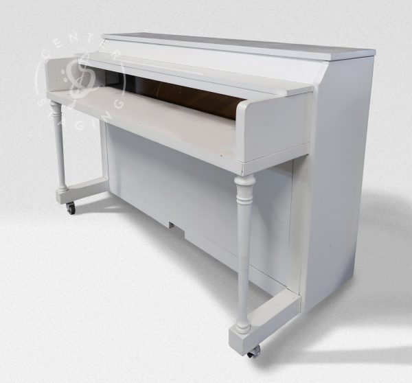 Spinet Upright White Piano Shell