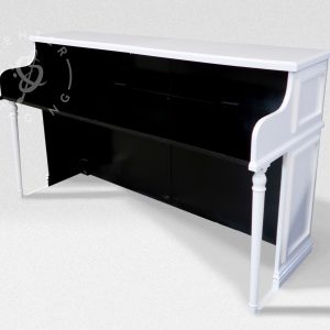 CenterStaging Upright White Piano Shell