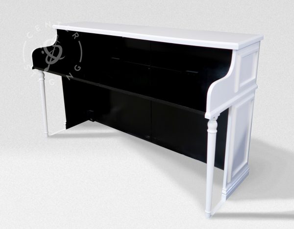 CenterStaging Upright White Piano Shell