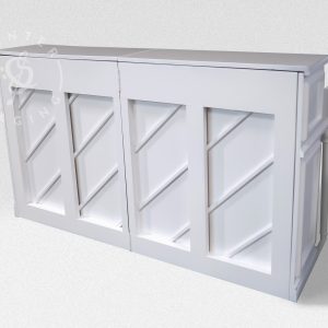 CenterStaging Upright White Piano Shell