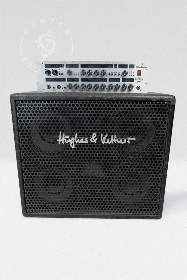 Hughes & Kettner Bass Base 600 Bass Amp Head Silver Bass Rig