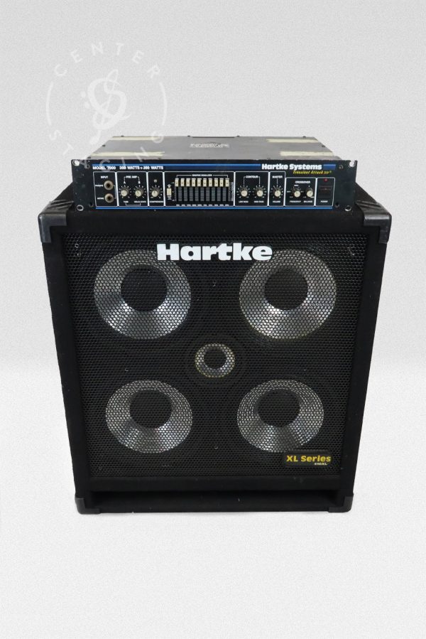 Hartke 7000 Bass Amp Head Black Bass Rig