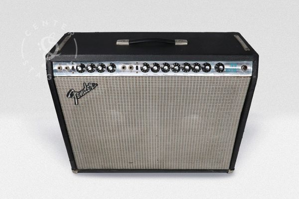 Fender Silver Face Twin Reverb Guitar Combo Black Guitar Amplifier