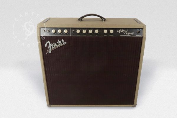 Fender Vibro King Combo Amplifier Blonde Guitar Amplifier