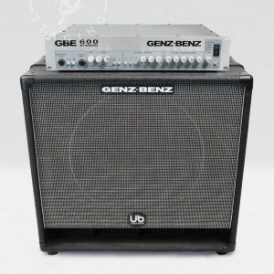 Genz Benz GBE 600 Bass Amp Head Silver Bass Rig