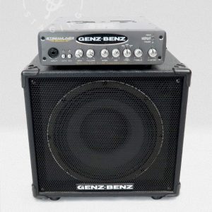 Genz Benz Streamliner 600 Bass Amp Head Silver Bass Rig