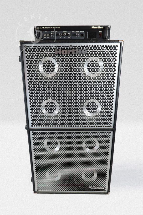 Hartke HyDrive 8x10 Bass Speaker Cabinet Silver Bass Rig