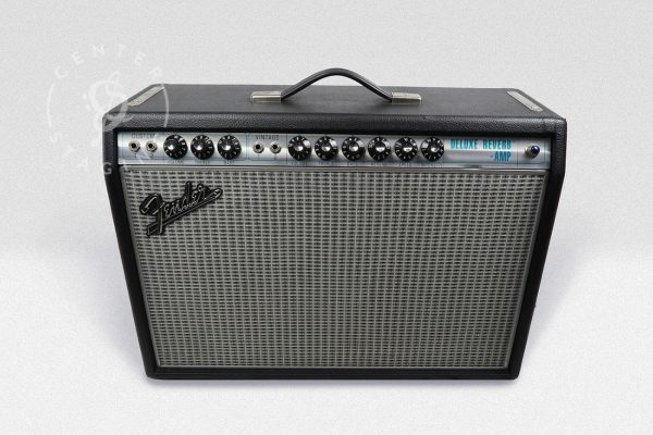 Fender 68 Custom Deluxe Reverb Guitar Combo Black Guitar Amplifier