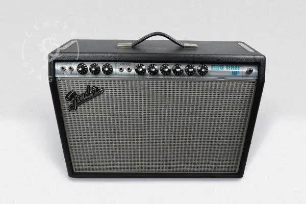 Fender 68 Custom Deluxe Reverb Guitar Combo Black Guitar Amplifier