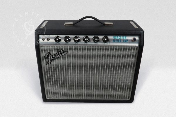 Fender 68 Custom Princeton Reverb Guitar Combo Black Guitar Amplifier