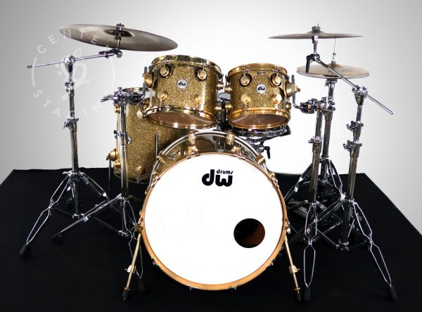 DW Gold Sparkle Maple/Mahogany Kit