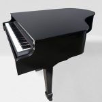 Grand Illusion 6&prime; Grand Piano Shell (C) &ndash; Black