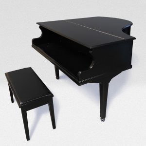 CenterStaging Baby Grand Piano Shell - Black 5'