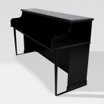Custom Vintage Keyboards Upright Piano Shell &ndash; Black/Natural