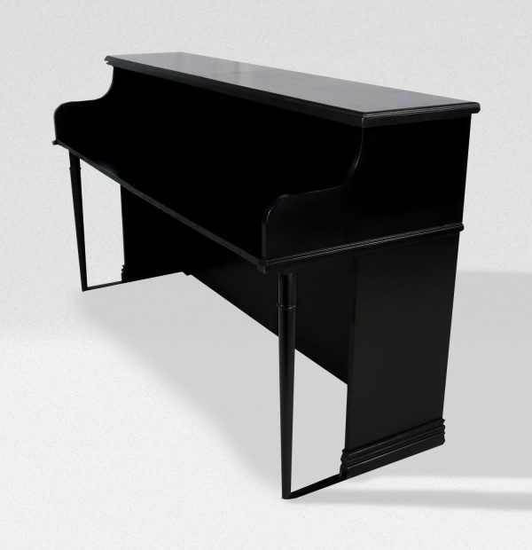 Custom Vintage Keyboards Upright Piano Shell - Black / Natural