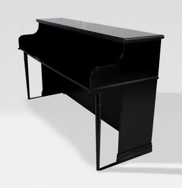 Custom Vintage Keyboards Upright Piano Shell - Black/Natural
