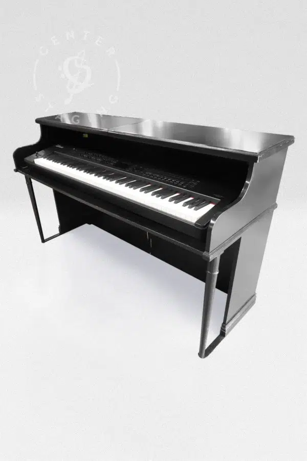 Custom Vintage Keyboards Upright Piano Shell - Black/Natural - Image 5