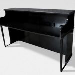 Custom Vintage Keyboards Upright Piano Shell &ndash; Black/Black