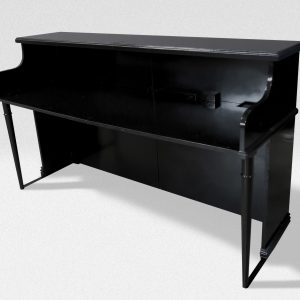 Custom Vintage Keyboards Upright Piano Shell - Black / Black