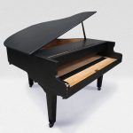 Slam Grand 5&prime; Baby Grand Piano Shell &ndash; Black