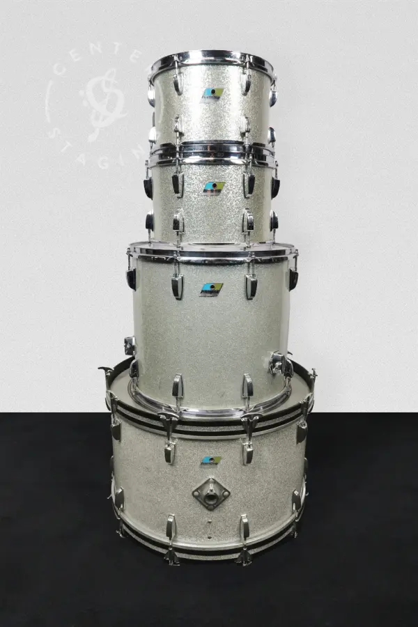 Ludwig Vintage Silver Sparkle Kit