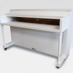 CenterStaging Spinet Piano Shell &ndash; White