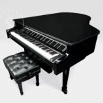 CenterStaging 6&prime; Grand Piano Shell (B) &ndash; Black