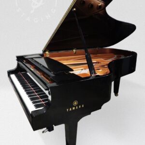 Yamaha C7X-SH SILENT Grand Piano - Polished Ebony (595) - Black